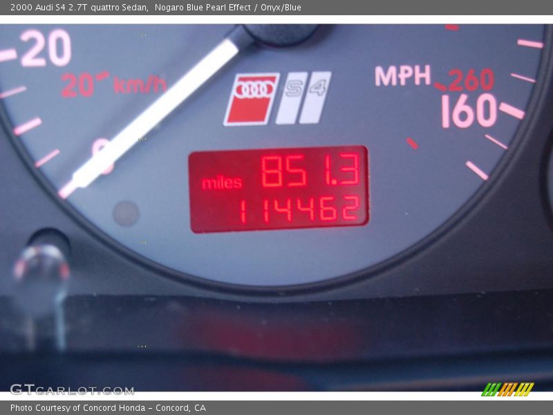 Nogaro Blue Pearl Effect / Onyx/Blue 2000 Audi S4 2.7T quattro Sedan