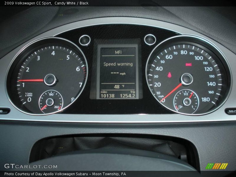 Candy White / Black 2009 Volkswagen CC Sport
