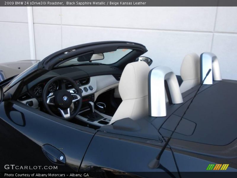 Black Sapphire Metallic / Beige Kansas Leather 2009 BMW Z4 sDrive30i Roadster
