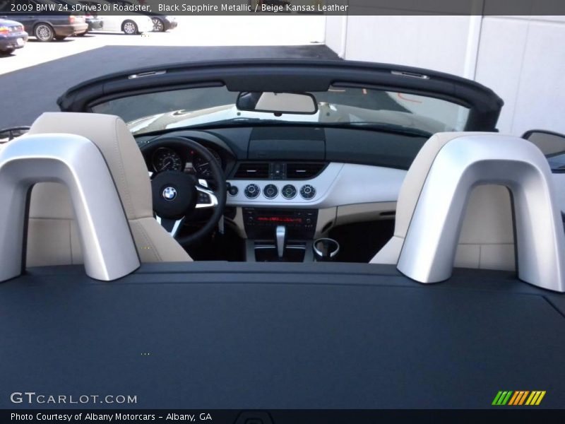Black Sapphire Metallic / Beige Kansas Leather 2009 BMW Z4 sDrive30i Roadster