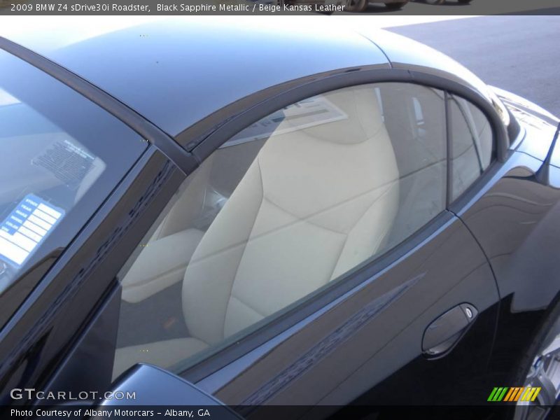 Black Sapphire Metallic / Beige Kansas Leather 2009 BMW Z4 sDrive30i Roadster