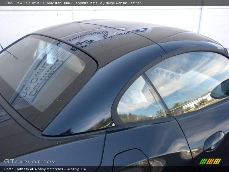 Black Sapphire Metallic / Beige Kansas Leather 2009 BMW Z4 sDrive30i Roadster