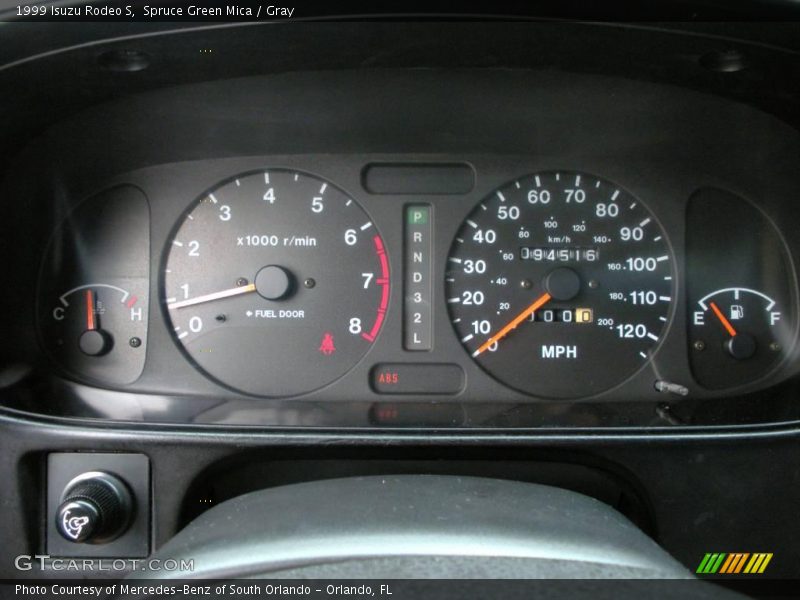 Spruce Green Mica / Gray 1999 Isuzu Rodeo S