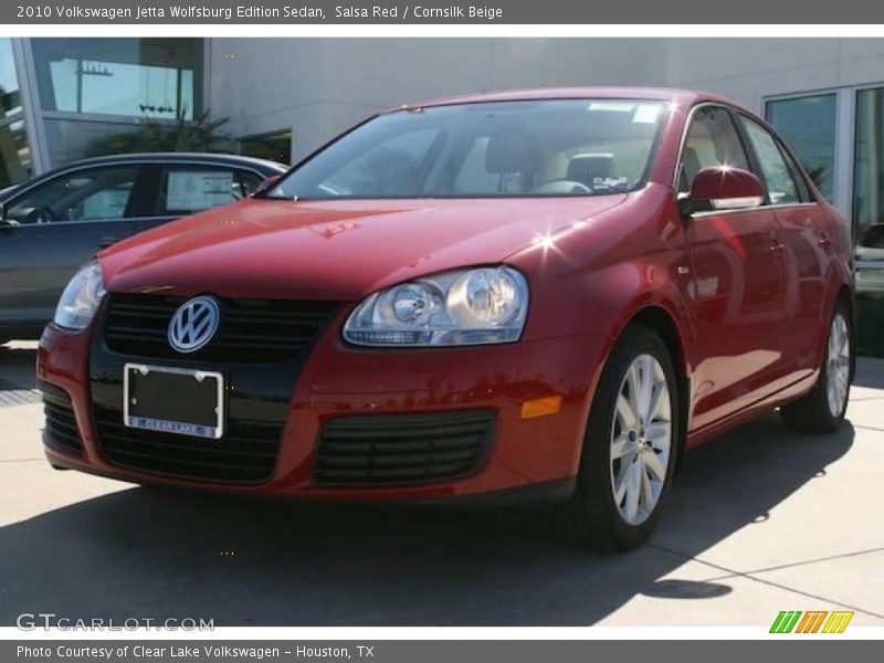 Salsa Red / Cornsilk Beige 2010 Volkswagen Jetta Wolfsburg Edition Sedan