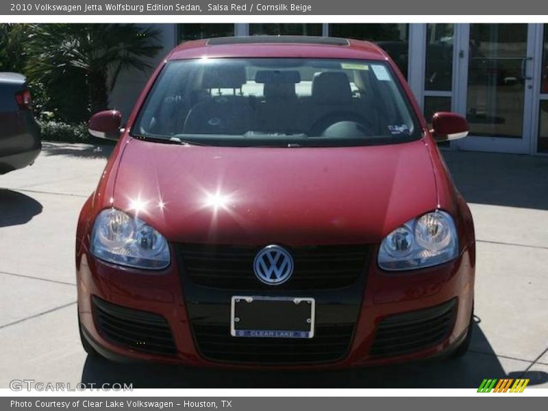 Salsa Red / Cornsilk Beige 2010 Volkswagen Jetta Wolfsburg Edition Sedan