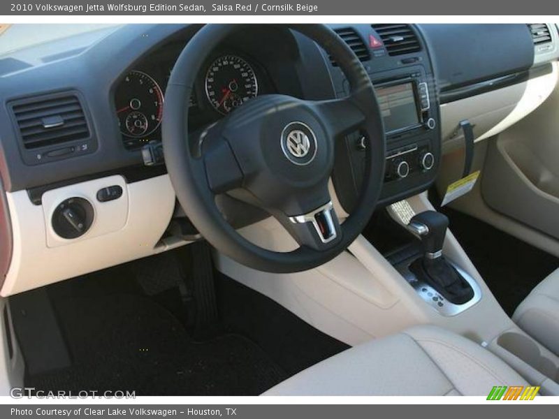 Salsa Red / Cornsilk Beige 2010 Volkswagen Jetta Wolfsburg Edition Sedan