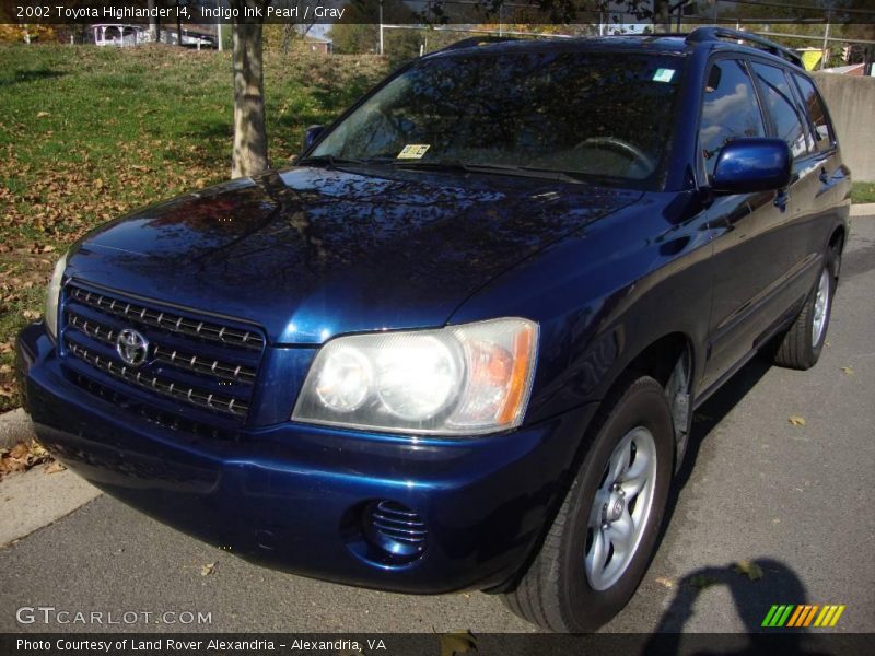 Indigo Ink Pearl / Gray 2002 Toyota Highlander I4