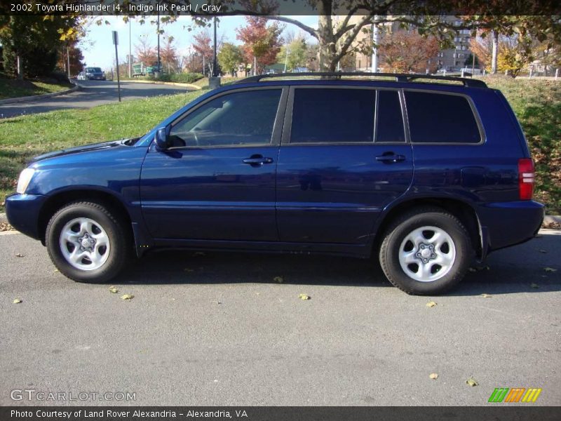 Indigo Ink Pearl / Gray 2002 Toyota Highlander I4