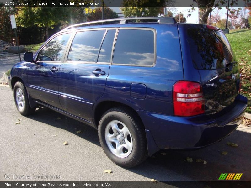 Indigo Ink Pearl / Gray 2002 Toyota Highlander I4