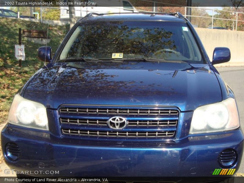 Indigo Ink Pearl / Gray 2002 Toyota Highlander I4