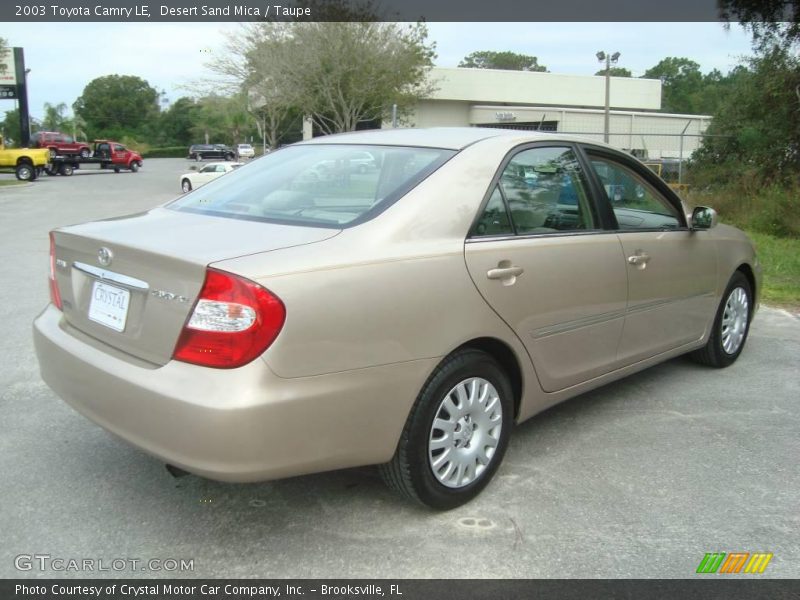 Desert Sand Mica / Taupe 2003 Toyota Camry LE