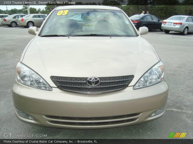 Desert Sand Mica / Taupe 2003 Toyota Camry LE