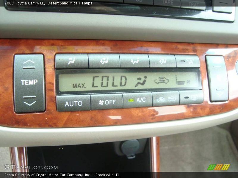 Desert Sand Mica / Taupe 2003 Toyota Camry LE