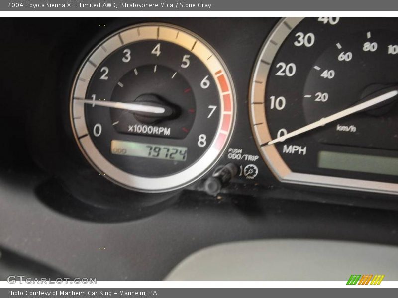 Stratosphere Mica / Stone Gray 2004 Toyota Sienna XLE Limited AWD