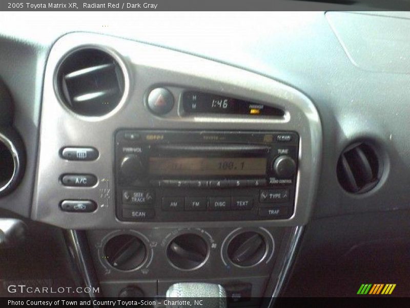 Radiant Red / Dark Gray 2005 Toyota Matrix XR