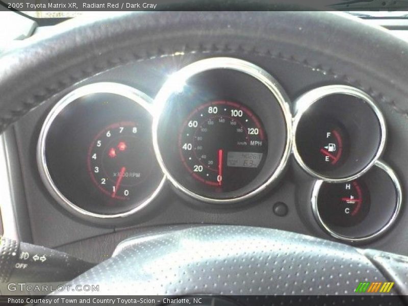 Radiant Red / Dark Gray 2005 Toyota Matrix XR