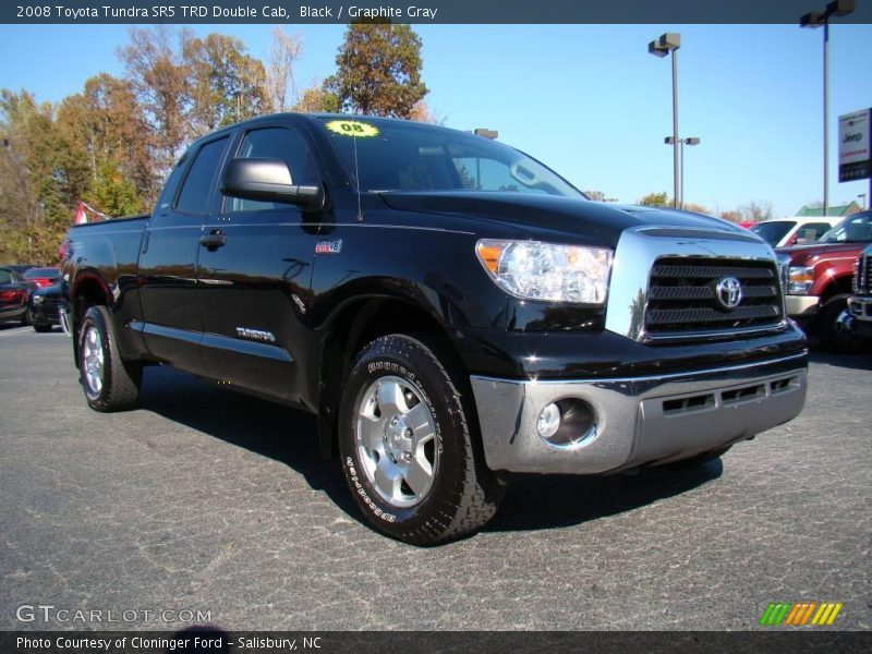Black / Graphite Gray 2008 Toyota Tundra SR5 TRD Double Cab