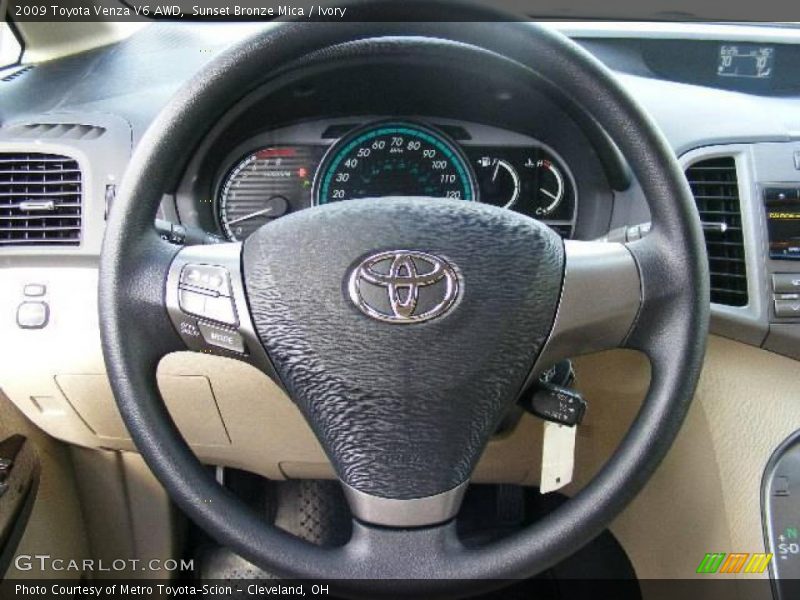 Sunset Bronze Mica / Ivory 2009 Toyota Venza V6 AWD