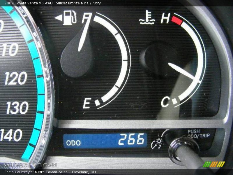 Sunset Bronze Mica / Ivory 2009 Toyota Venza V6 AWD