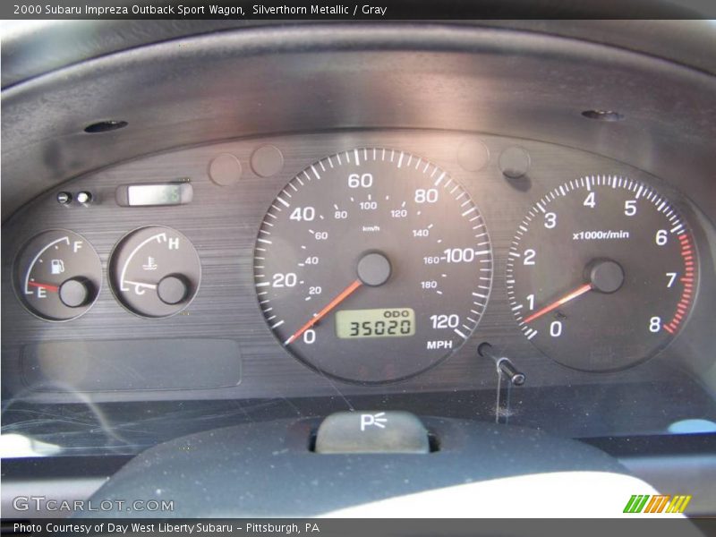 Silverthorn Metallic / Gray 2000 Subaru Impreza Outback Sport Wagon
