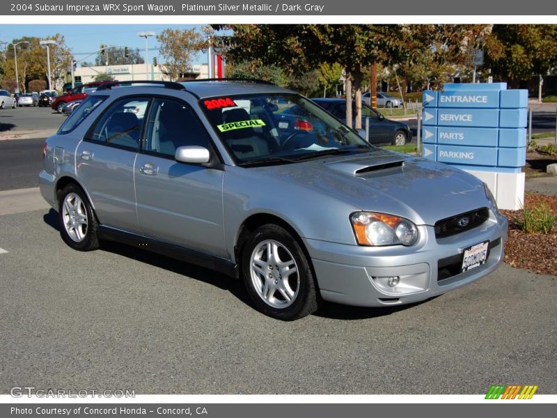 Platinum Silver Metallic / Dark Gray 2004 Subaru Impreza WRX Sport Wagon