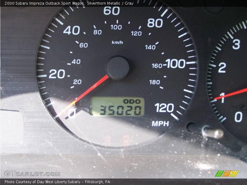 Silverthorn Metallic / Gray 2000 Subaru Impreza Outback Sport Wagon