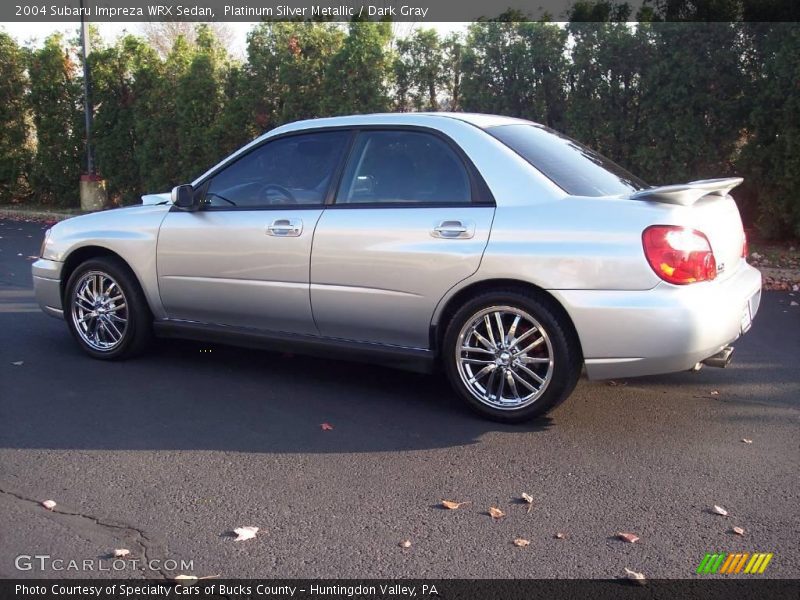 Platinum Silver Metallic / Dark Gray 2004 Subaru Impreza WRX Sedan