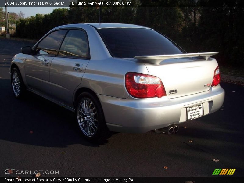Platinum Silver Metallic / Dark Gray 2004 Subaru Impreza WRX Sedan