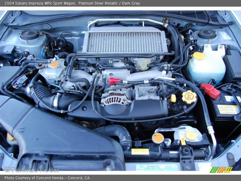 Platinum Silver Metallic / Dark Gray 2004 Subaru Impreza WRX Sport Wagon