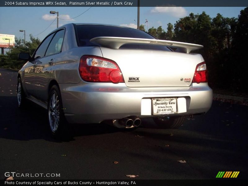 Platinum Silver Metallic / Dark Gray 2004 Subaru Impreza WRX Sedan