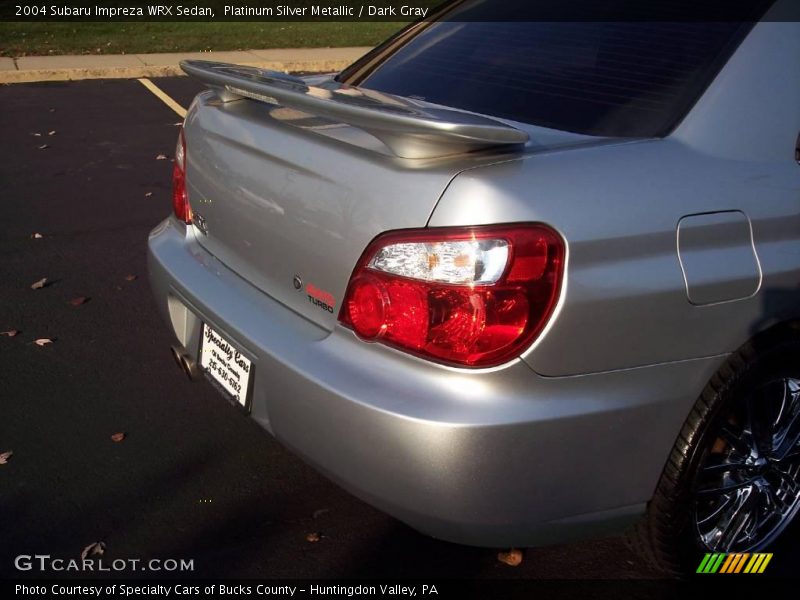 Platinum Silver Metallic / Dark Gray 2004 Subaru Impreza WRX Sedan