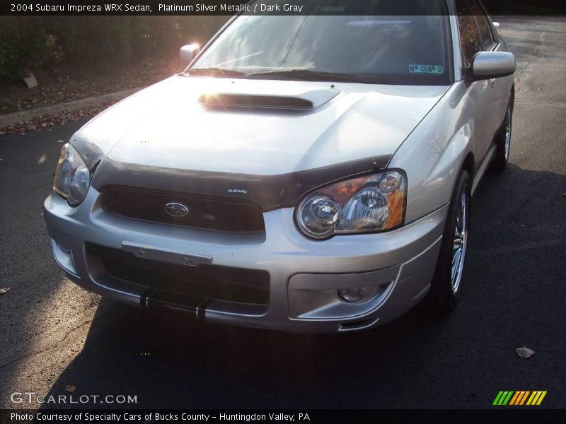Platinum Silver Metallic / Dark Gray 2004 Subaru Impreza WRX Sedan