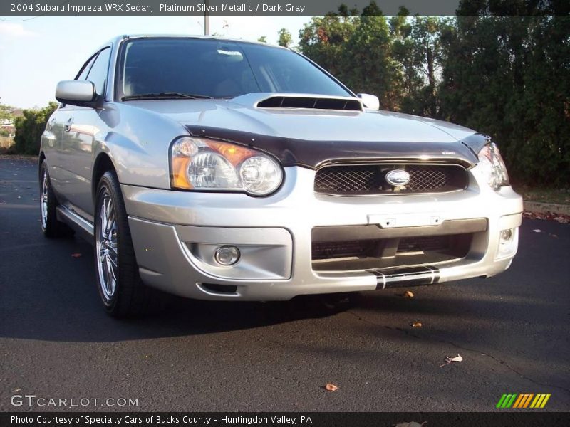 Platinum Silver Metallic / Dark Gray 2004 Subaru Impreza WRX Sedan