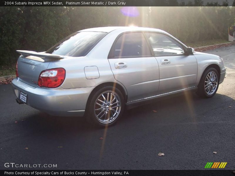 Platinum Silver Metallic / Dark Gray 2004 Subaru Impreza WRX Sedan