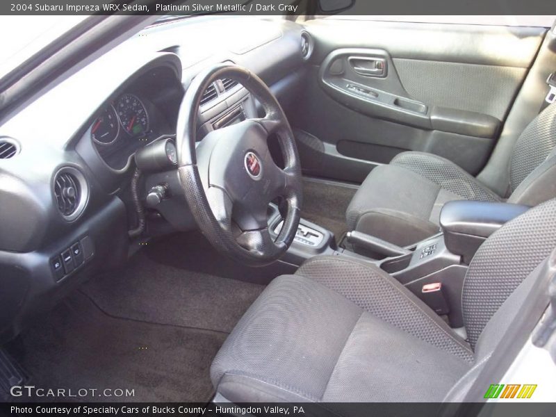 Platinum Silver Metallic / Dark Gray 2004 Subaru Impreza WRX Sedan