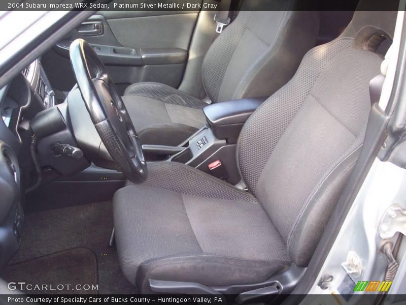 Platinum Silver Metallic / Dark Gray 2004 Subaru Impreza WRX Sedan