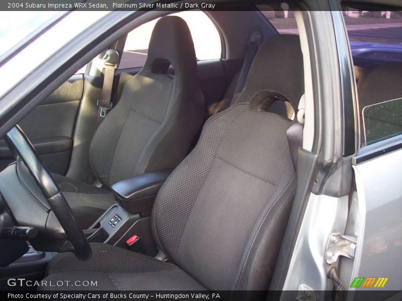 Platinum Silver Metallic / Dark Gray 2004 Subaru Impreza WRX Sedan