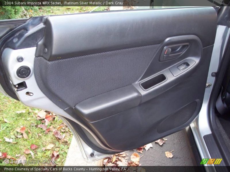 Platinum Silver Metallic / Dark Gray 2004 Subaru Impreza WRX Sedan