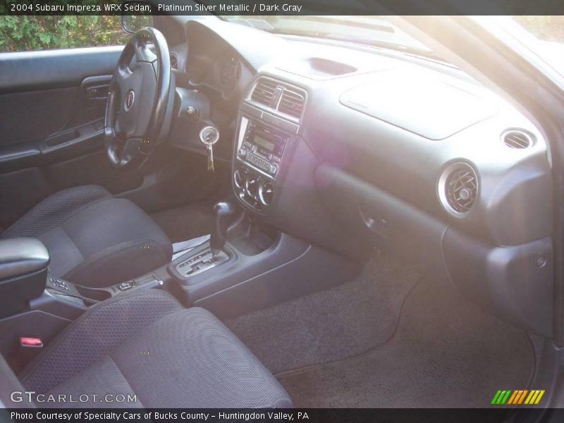Platinum Silver Metallic / Dark Gray 2004 Subaru Impreza WRX Sedan