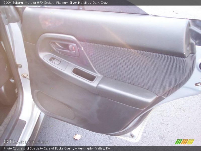 Platinum Silver Metallic / Dark Gray 2004 Subaru Impreza WRX Sedan