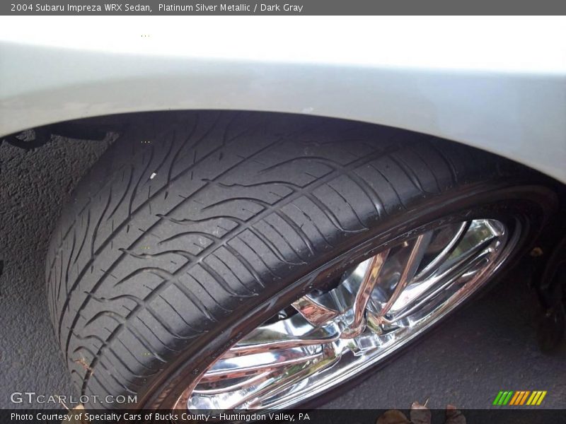 Platinum Silver Metallic / Dark Gray 2004 Subaru Impreza WRX Sedan
