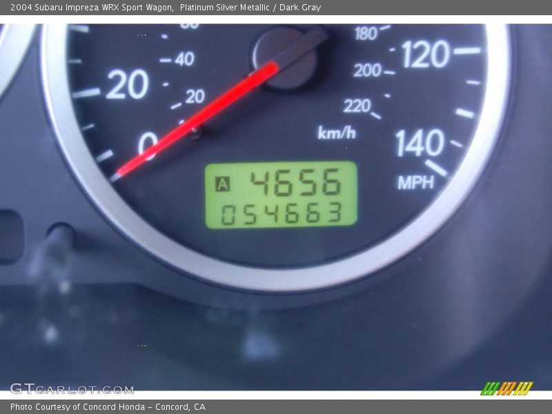 Platinum Silver Metallic / Dark Gray 2004 Subaru Impreza WRX Sport Wagon