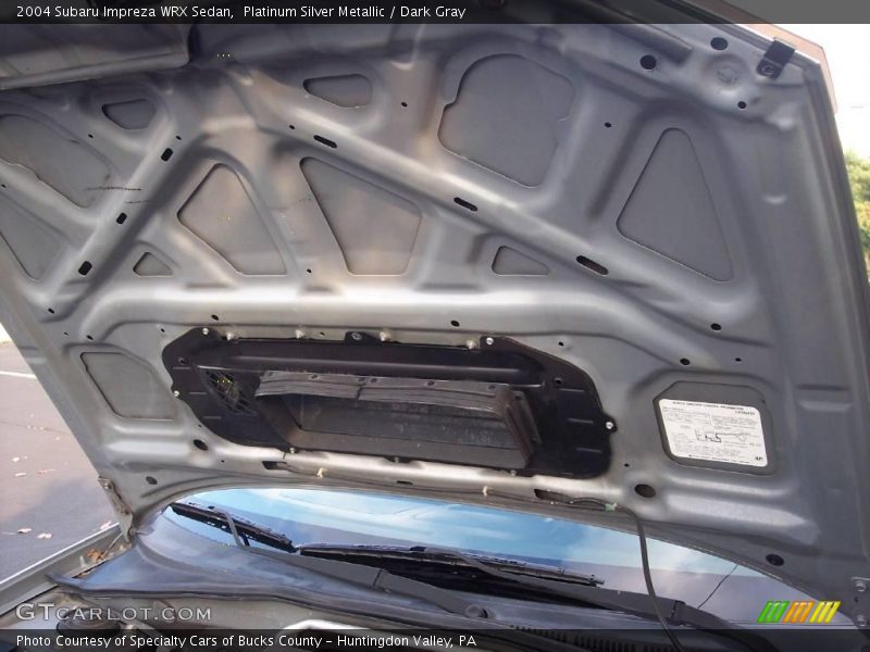 Platinum Silver Metallic / Dark Gray 2004 Subaru Impreza WRX Sedan