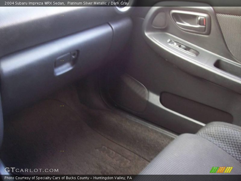 Platinum Silver Metallic / Dark Gray 2004 Subaru Impreza WRX Sedan