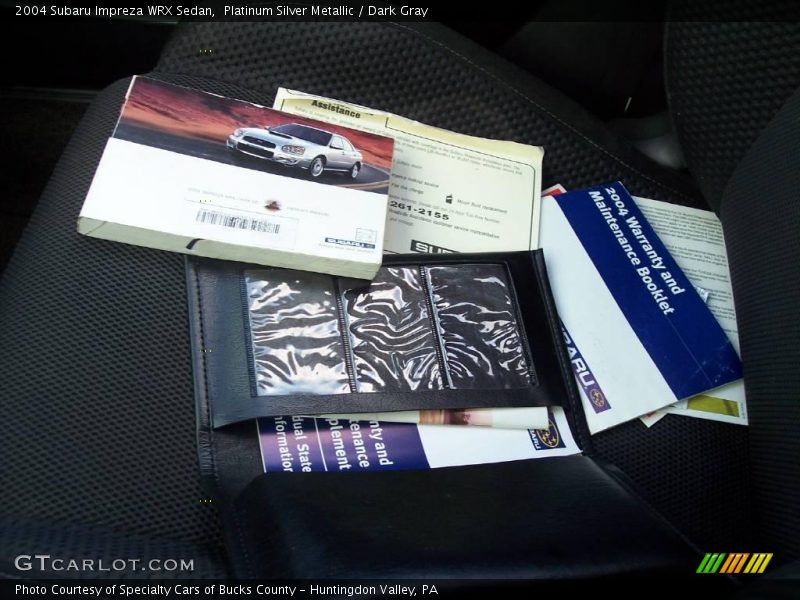 Platinum Silver Metallic / Dark Gray 2004 Subaru Impreza WRX Sedan