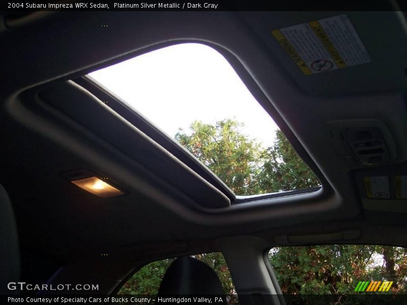 Platinum Silver Metallic / Dark Gray 2004 Subaru Impreza WRX Sedan