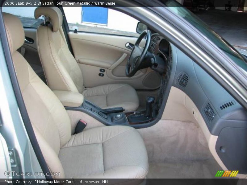 Sun Green Metallic / Warm Beige 2000 Saab 9-5 2.3t Sedan