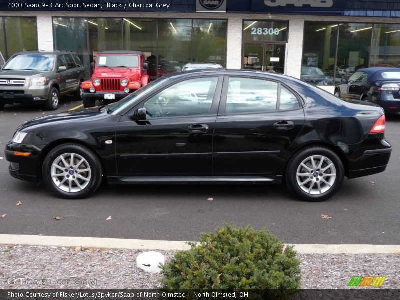 Black / Charcoal Grey 2003 Saab 9-3 Arc Sport Sedan