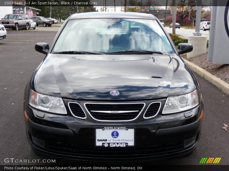 Black / Charcoal Grey 2003 Saab 9-3 Arc Sport Sedan