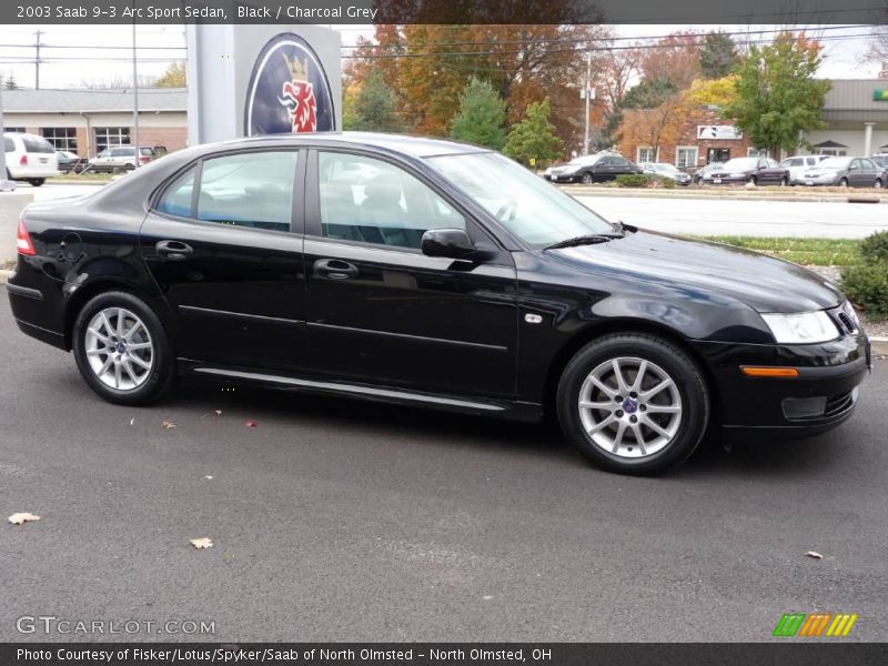 Black / Charcoal Grey 2003 Saab 9-3 Arc Sport Sedan